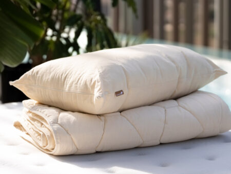 almohada natural de lana Sivana
